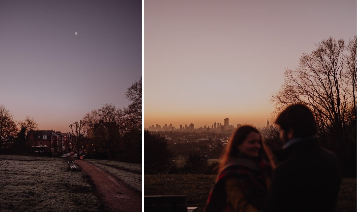 wedding photographer portugal sunrise engagement session in London