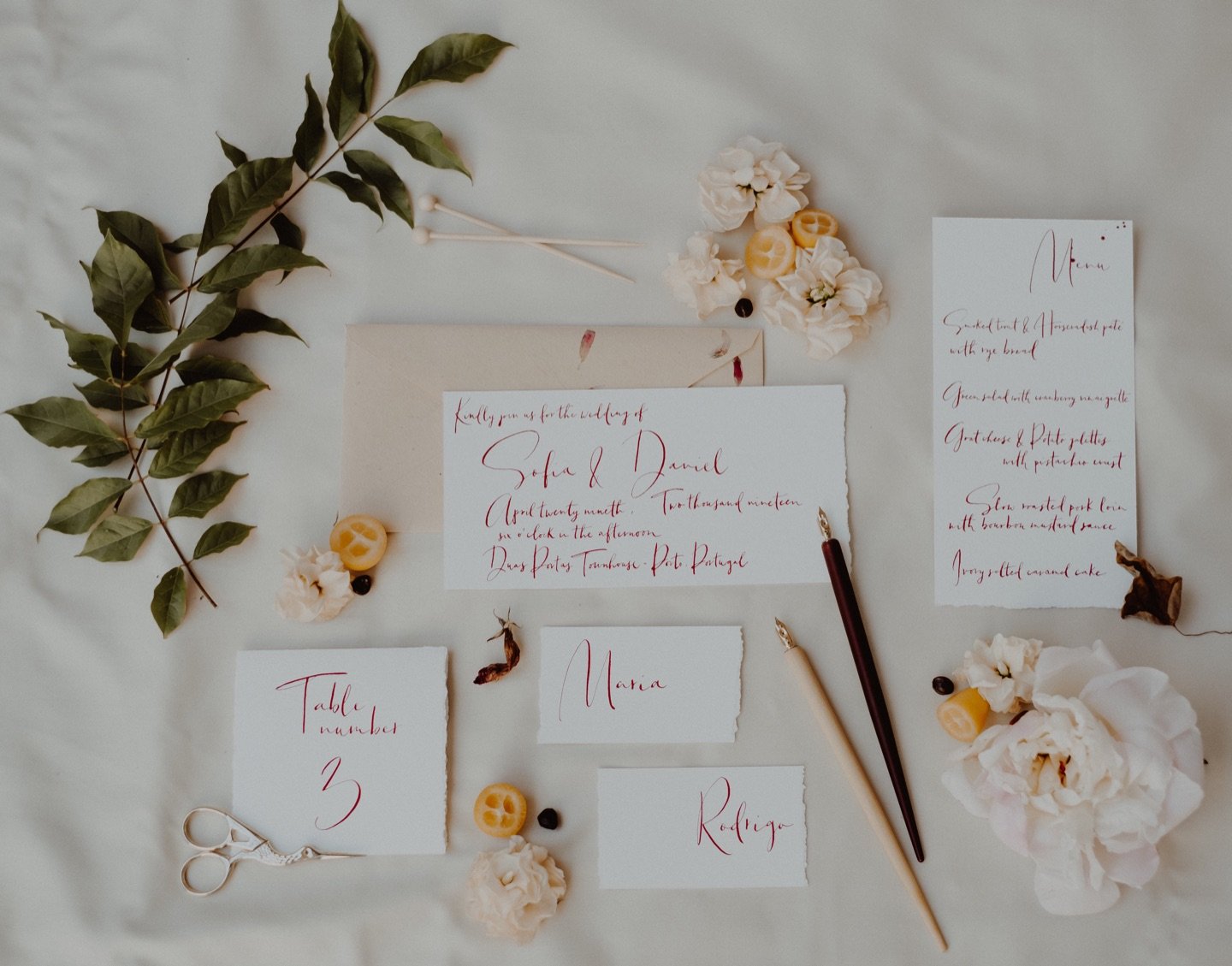 wedding photographer portugal wedding stationary